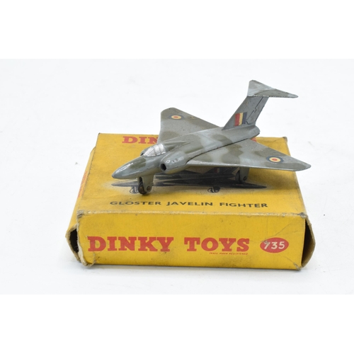 364 - Boxed Dinky Toys 735 Gloster Javelin Fighter. Some evidence of use and play-wear such as small paint... 