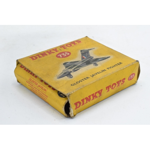 364 - Boxed Dinky Toys 735 Gloster Javelin Fighter. Some evidence of use and play-wear such as small paint... 