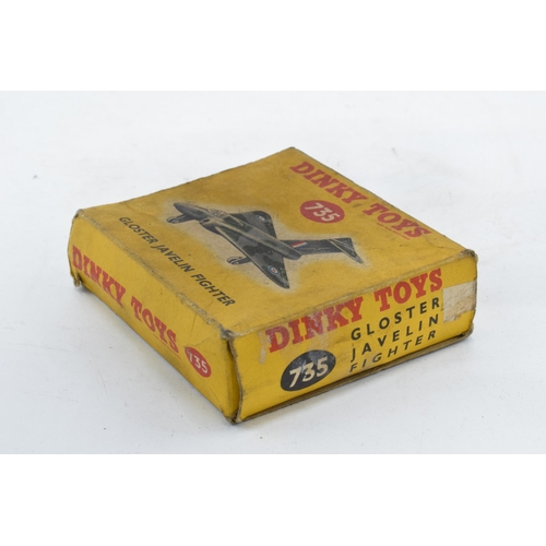 364 - Boxed Dinky Toys 735 Gloster Javelin Fighter. Some evidence of use and play-wear such as small paint... 