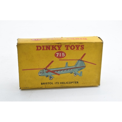 367 - Boxed Dinky Toys 715 Bristol 173 Helicopter. Some evidence of use and play-wear such as small paint ... 