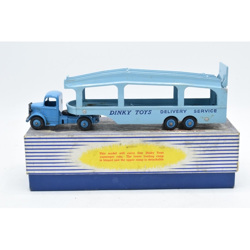 374 - Boxed Dinky Supertoys 982 Pullmore Car Transporter with Detachable Loading Ramp. Some evidence of us... 