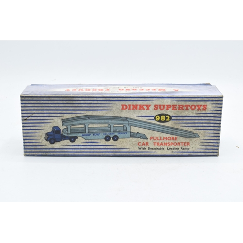 374 - Boxed Dinky Supertoys 982 Pullmore Car Transporter with Detachable Loading Ramp. Some evidence of us... 