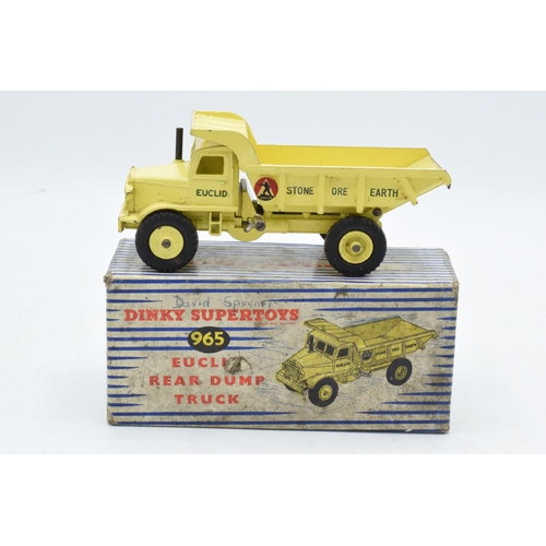 375 - Boxed Dinky Supertoys 965 Euclid Rear Dump Truck. Some evidence of use and play-wear such as small p... 