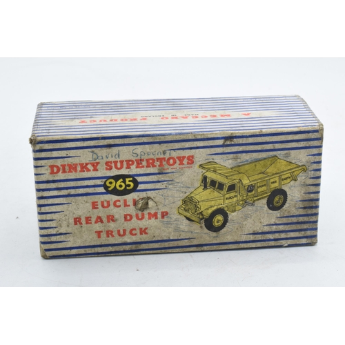 375 - Boxed Dinky Supertoys 965 Euclid Rear Dump Truck. Some evidence of use and play-wear such as small p... 