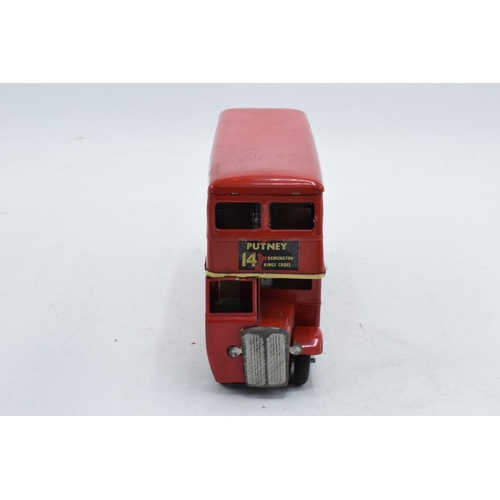 380 - Boxed Tri-ang Minic Toys Double Decker London Transport bus. In good condition with some wear to the... 