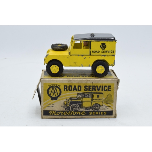 383 - Boxed Morestone Series scale model AA Road Service vehicle together with Scout Patrol (2). Both with... 