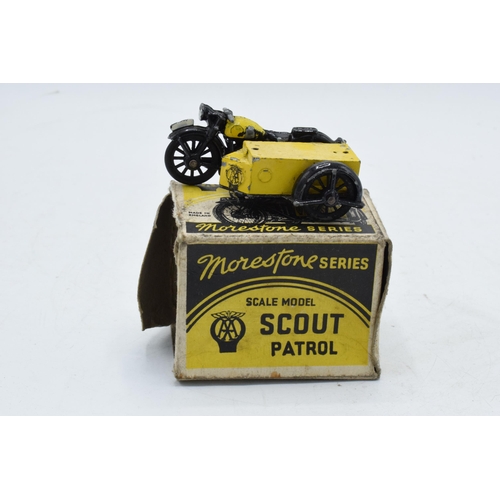 383 - Boxed Morestone Series scale model AA Road Service vehicle together with Scout Patrol (2). Both with... 