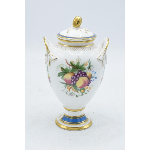 67 - Minton Limited Edition two-handled lidded urn 'Late Summer Glory' design, 363/1500, with acorn finia... 