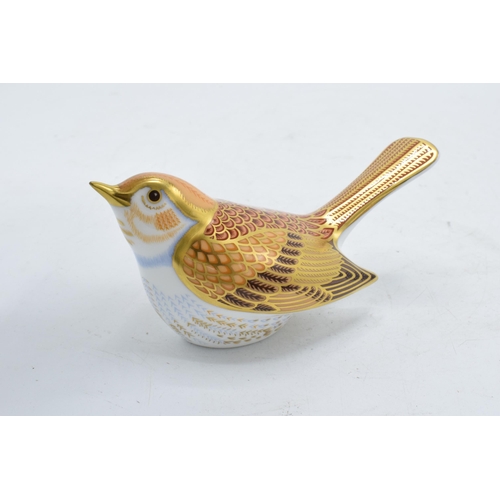 100G - Royal Crown Derby paperweight in the form of a Nightingale bird. First quality with stopper. In good... 