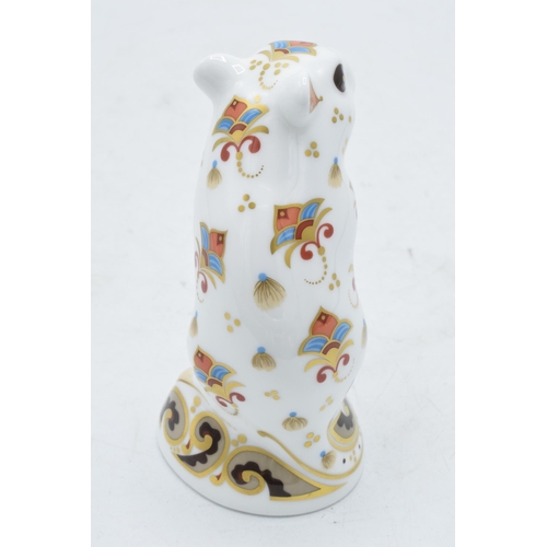 100P - Boxed Royal Crown Derby paperweight in the form of a Gerbil. First quality with stopper. In good con... 