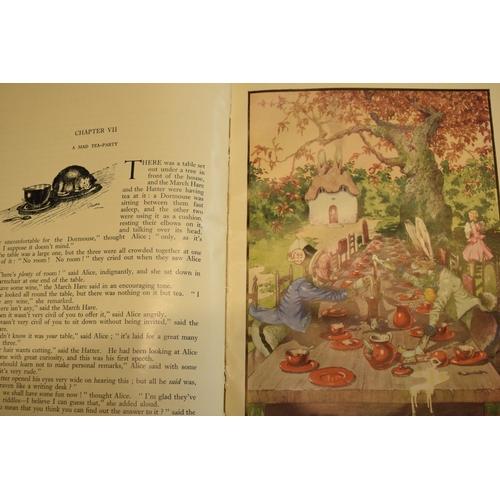 345 - 'Alice in Wonderland' by Lewis Carroll, illustrated by A Rado, published by W H Cornelius. All plate... 