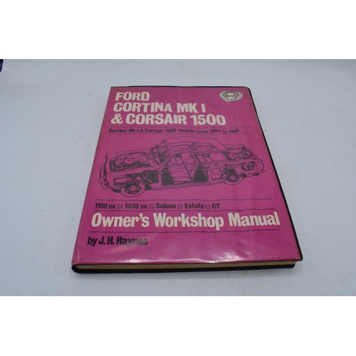 347 - Haynes Ford Cortina MK I and Corsair 1500 1974 workshop manual 1974 in good clean condition