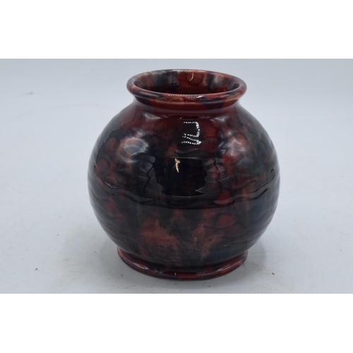42 - Unusual Radford hand painted vase in gloss colourway. 11cm tall. In good condition with no obvious d... 