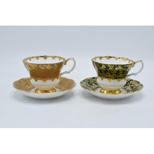 47 - A pair of Royal Albert duos in the Consort Series design (4 pieces). In good condition with no obvio... 