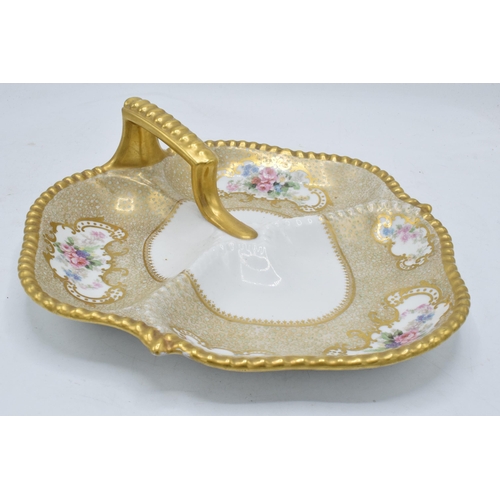 49 - 19th century Bernardaud Limoges serving dish. 28.5cm long. In good condition with no obvious damage ... 