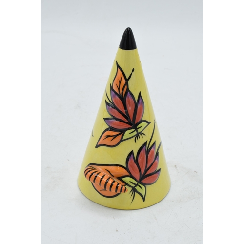 57 - Lorna Bailey Old Ellgreave Pottery limited edition Caterpiller conical sugar shaker. 13.5cm tall. In... 