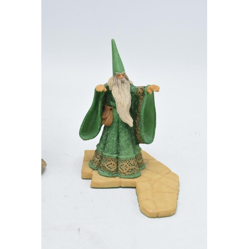 60 - A pair of Hap Henrikson resin Wizards and Dragons figure to include a pair of wizards (2). Tallest 2... 