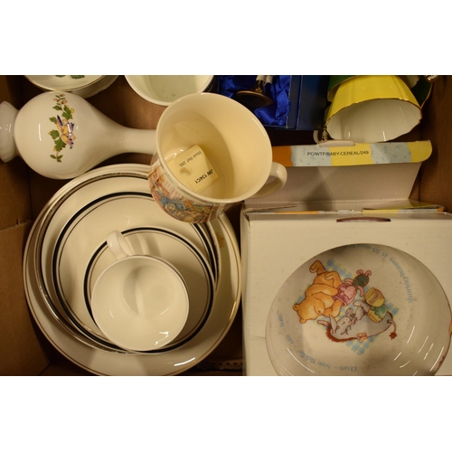 7 - A mixed collection of pottery to include Royal Doulton Winnie the Pooh and similar items, Doulton an... 