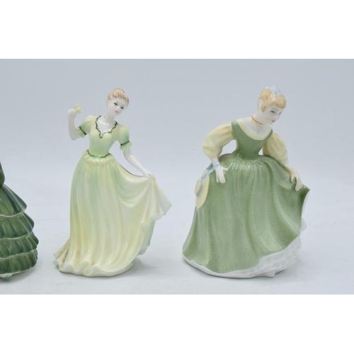 96 - A collection of Royal Doulton figures to include Belle HN2340, Sleepyhead HN3761, Fair Maiden HN2211... 