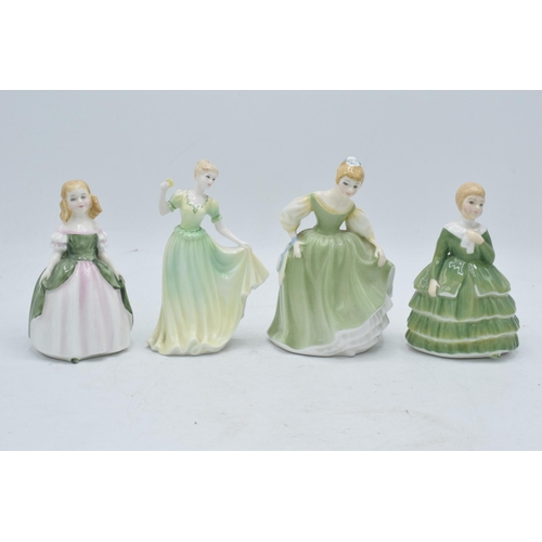 98 - A collection of Royal Doulton figures to include Fair Maiden HN2211, Belle HN2340, Penny HN2338 and ... 