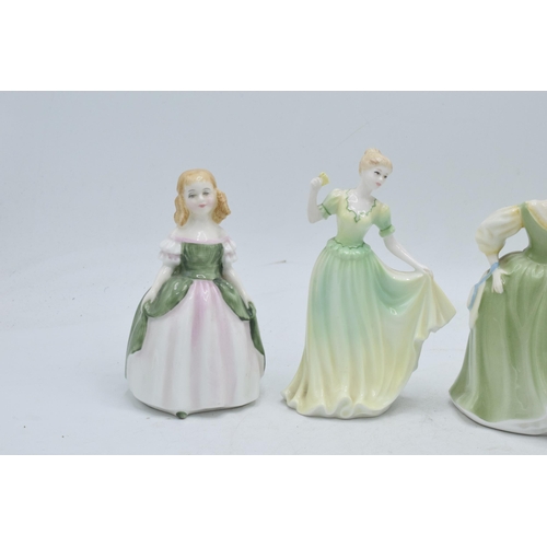 98 - A collection of Royal Doulton figures to include Fair Maiden HN2211, Belle HN2340, Penny HN2338 and ... 