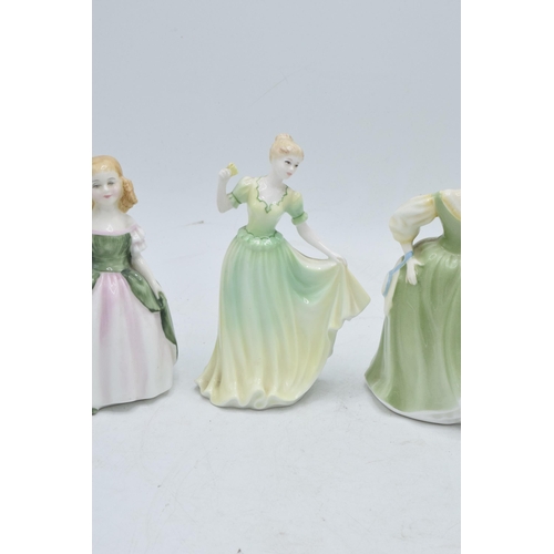 98 - A collection of Royal Doulton figures to include Fair Maiden HN2211, Belle HN2340, Penny HN2338 and ... 