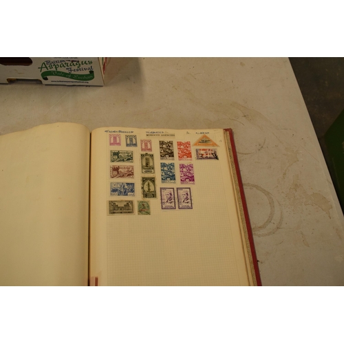 378 - A mixed collection of stamp albums, loose stamps and collecting books to include UK and internationa... 