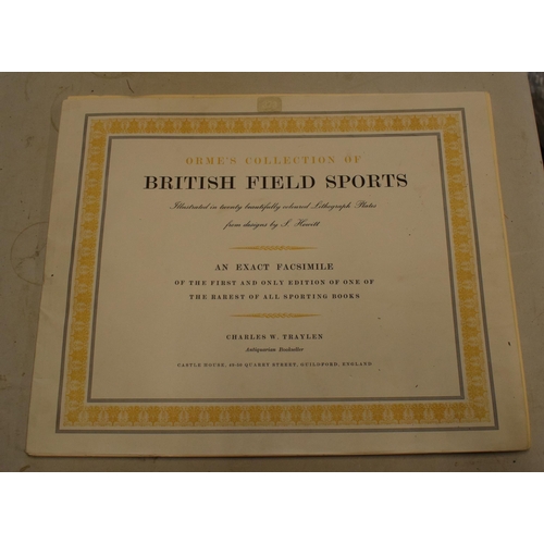 394 - Hunting Interest: Orme's Collection of British Field Sport prints to include 20 plates. 56 x 45cm.