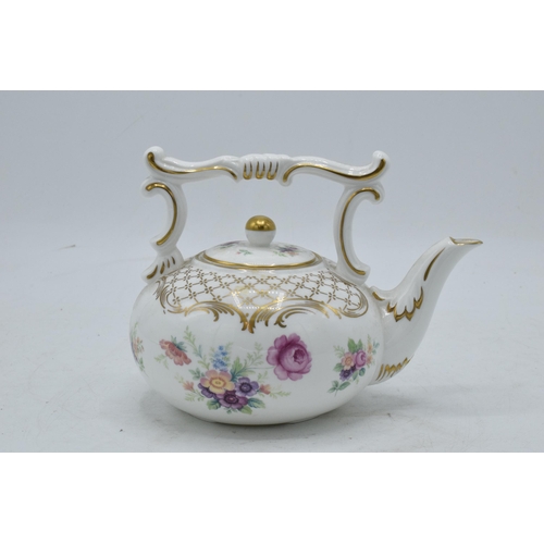 70 - Coalport limited edition teapot Gold Trellis & Floral Sprays. In good condition with no obvious dama... 