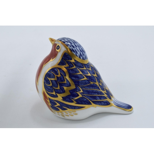 85 - Royal Crown Derby paperweight in the form of a Robin. First quality with stopper. In good condition ... 