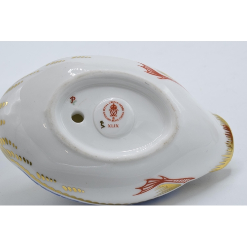 86 - Royal Crown Derby paperweight in the form of a Duck. First quality with ceramic stopper. In good con... 