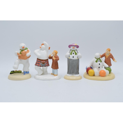 113 - A collection of Coalport Characters figures from The Snowman collection to include Highland Fling, D... 