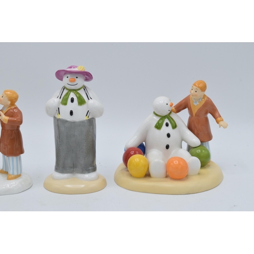 113 - A collection of Coalport Characters figures from The Snowman collection to include Highland Fling, D... 