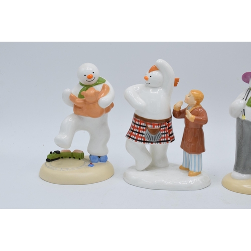 113 - A collection of Coalport Characters figures from The Snowman collection to include Highland Fling, D... 