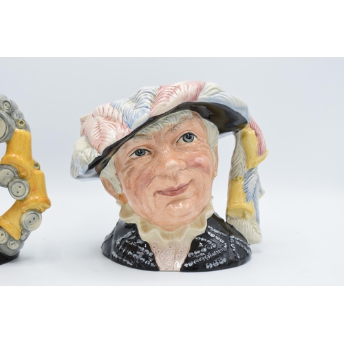 124 - A pair of boxed large Royal Doulton character jugs to include Pearly King D6760 and Pearly Queen D67... 