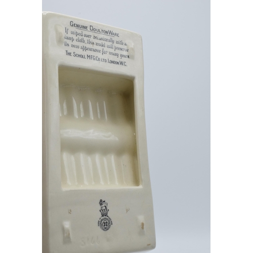 147A - Royal Doulton white creamware pottery medical instrument holder made the Scholl MFG Co Ltd London WC... 