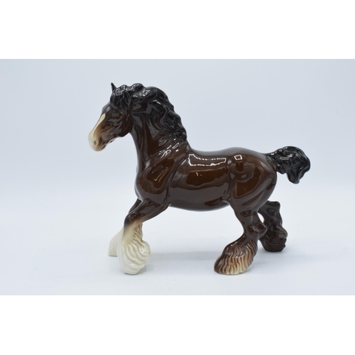 152A - Beswick brown gloss cantering shire 975