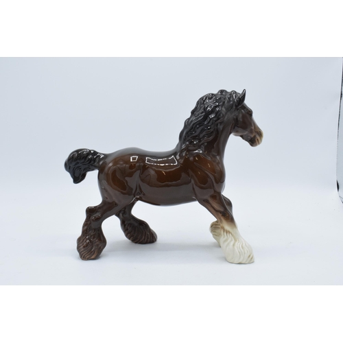 152A - Beswick brown gloss cantering shire 975