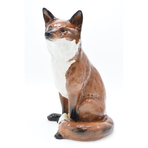 156 - Beswick Fireside Fox 2348, 31cm tall (restored).