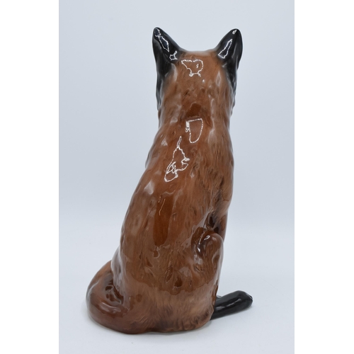 156 - Beswick Fireside Fox 2348, 31cm tall (restored).