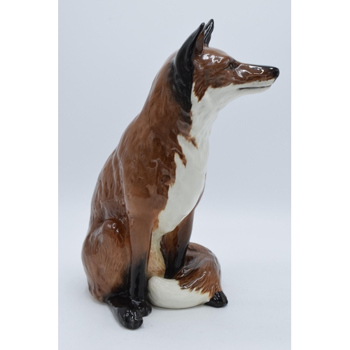 156 - Beswick Fireside Fox 2348, 31cm tall (restored).