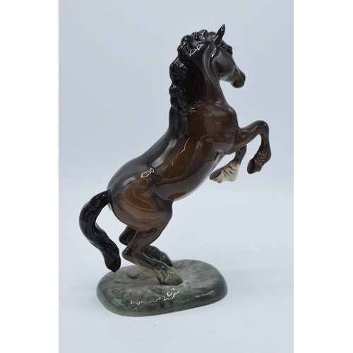 158 - Beswick rearing horse in brown colourway 1014