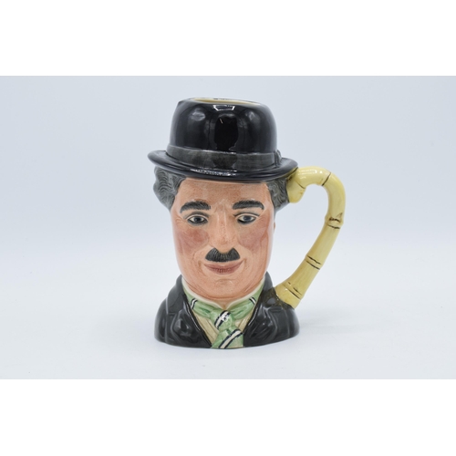 169 - Large Royal Doulton character jug Charlie Chaplin D6949 with certificate.