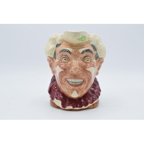 170 - large Royal Doulton character jug White Haired Clown D6322.