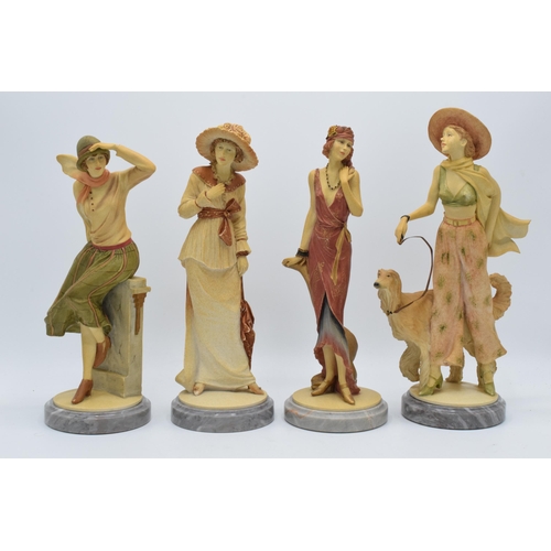 171 - A collection of Royal Doulton Classique figurines on marble bases to include Naomi CL3996, Stephanie... 