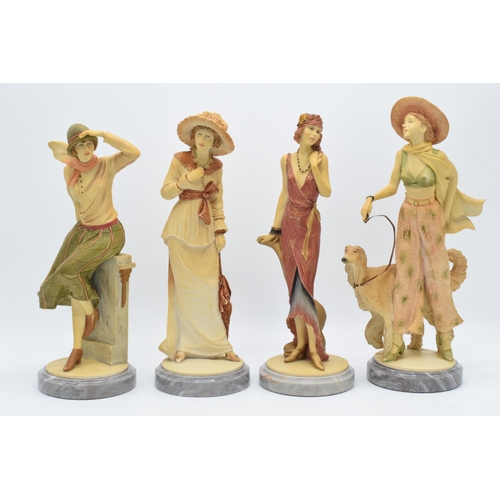 171 - A collection of Royal Doulton Classique figurines on marble bases to include Naomi CL3996, Stephanie... 