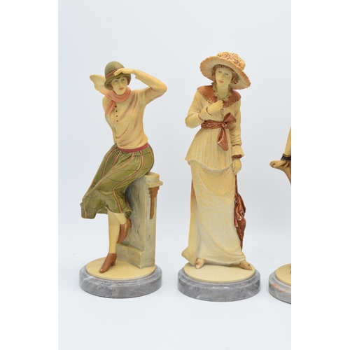 171 - A collection of Royal Doulton Classique figurines on marble bases to include Naomi CL3996, Stephanie... 