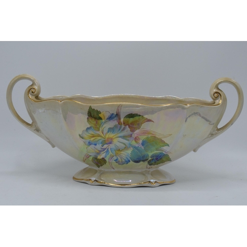 183 - A pair of Royal Winton items to include a floral lustre 'Vanessa' posy basket and an Antigua vase (2... 