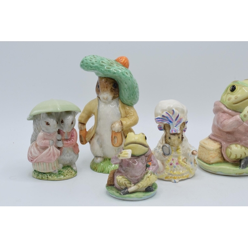 186 - Royal Albert Beatrix Potter figures to include Lady Mouse, The Old Woman who lived in a Shoe Knittin... 