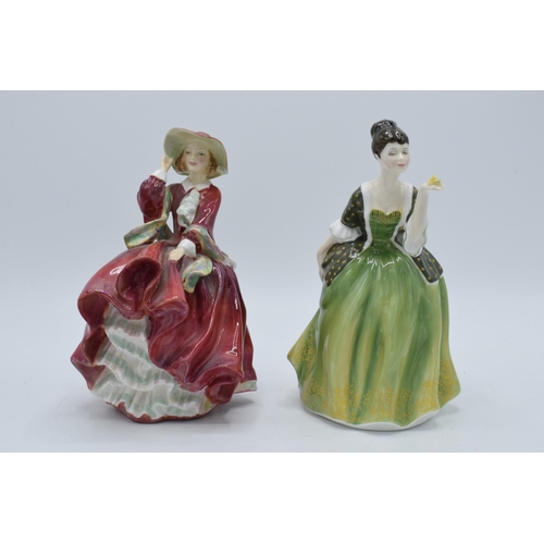 190 - Royal Doulton figures Top o'the Hill HN1834 and Fleur HN2368 (2).